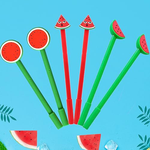 Miniatura 2 de 30 bolígrafos de sandía, bonitos bolígrafos de tinta de gel, divertidos bolígrafos Kawaii de escritura de frutas, bolígrafos de tinta negra de 0.020