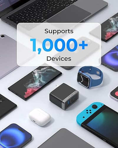 Miniatura 7 de MUNBYN NexGo 100W GaN III - Bloque de carga rápida USB-C de 3 puertos con diseño plegable compacto, carga súper rápida lista para emergencias para