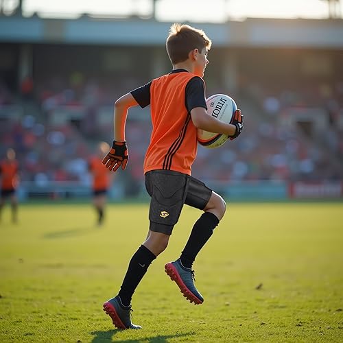 Miniatura 6 de TUOYR Faja de fútbol juvenil acolchada de compresión corta con almohadillas, pantalones protectores de cadera para niños, para snowboard, béisbol