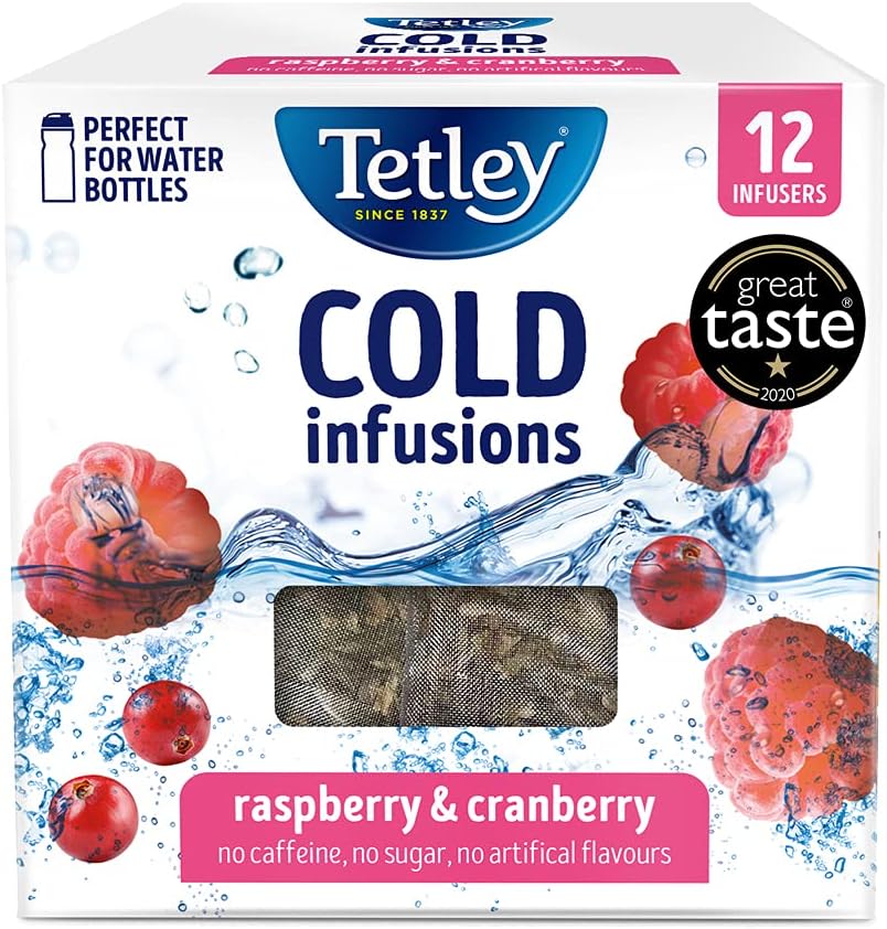Tetley Cold Infusions Raspberry & Cranberry 12 Infusers 27g
