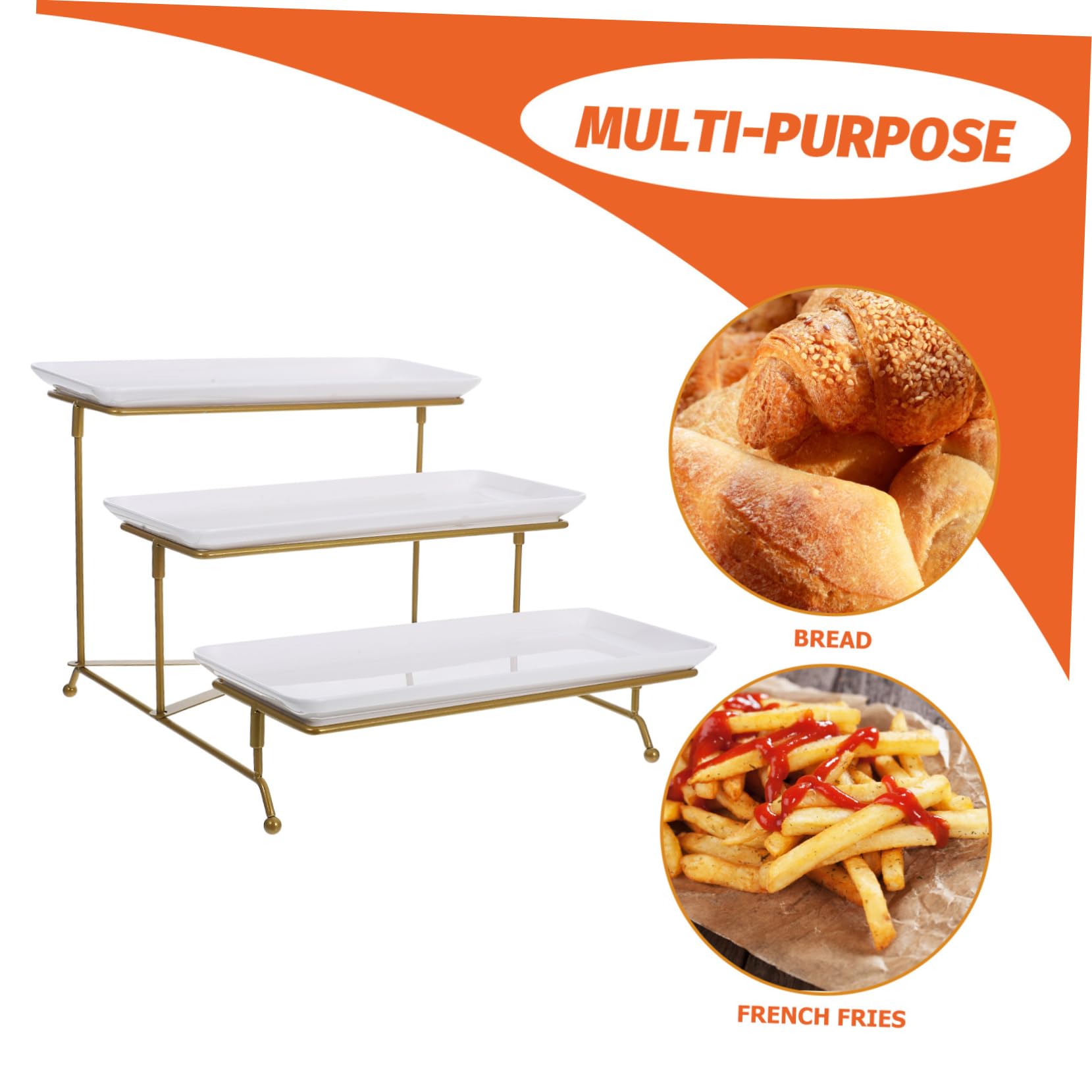 Soporte para bandeja de servir europeo, ligero, para cupcakes, frutas, postres, expositor estable para bodas, fiestas y eventos.