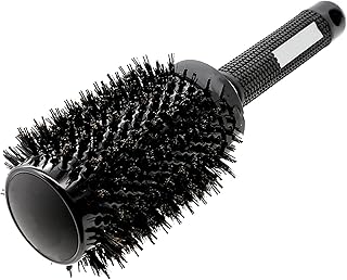 louxuan Escova redonda de cabelo de cerâmica resistente ao calor cerdas de javali penteado penteado de cachos para cabeleireiro escovas redondas iônicas antiestáticas resistentes ao calor pente de barbeiro pente de cabelo L (cor: conjunto de 4 tamanhos)