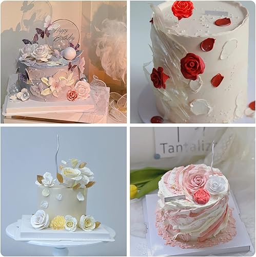 Vista 33 de Zixiang Molde de caramelo de flores de rosa, moldes de fondant de hojas, moldes de flores de peonía, moldes de silicona para azúcar, manualidades