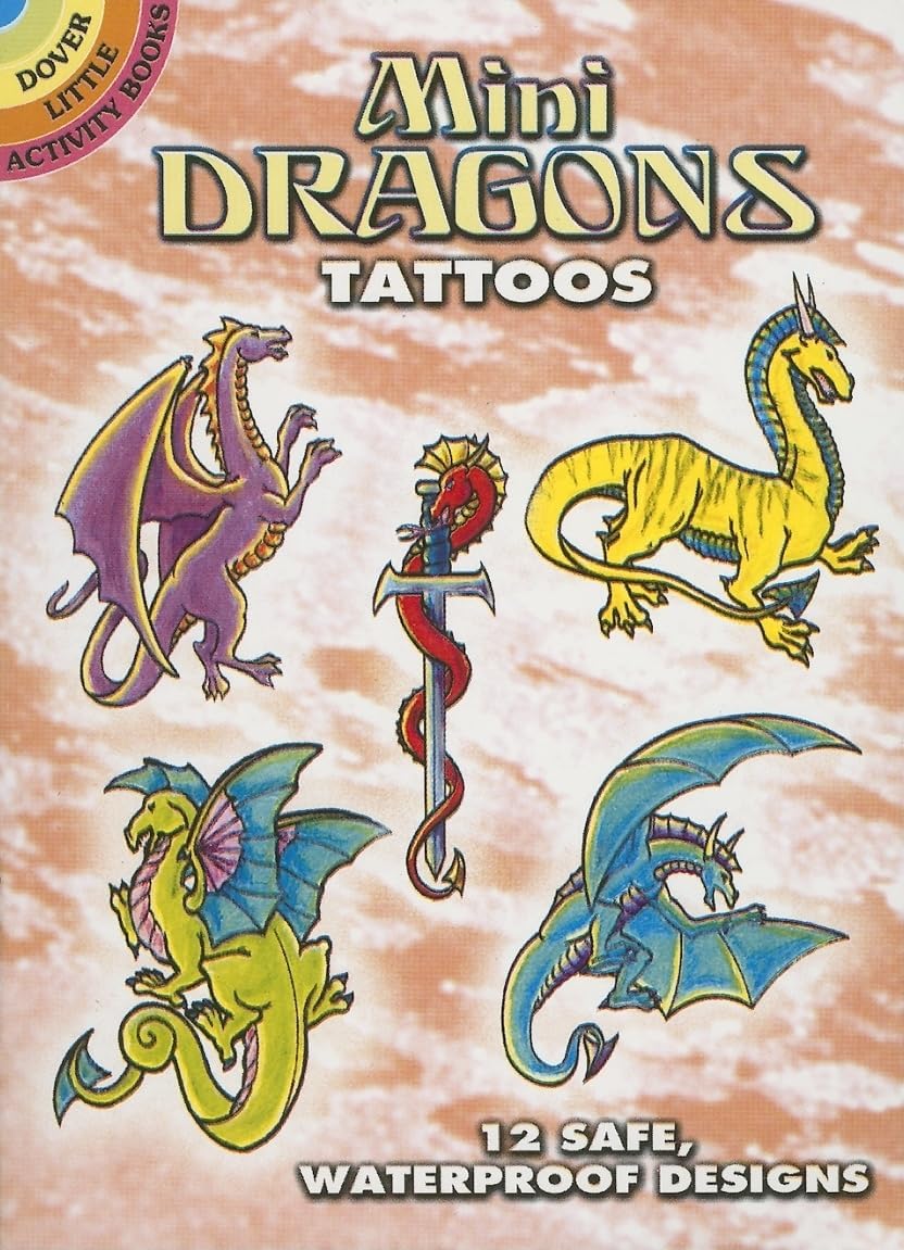 Mini Dragons Tattoos (Dover Little Activity Books: Fantasy)