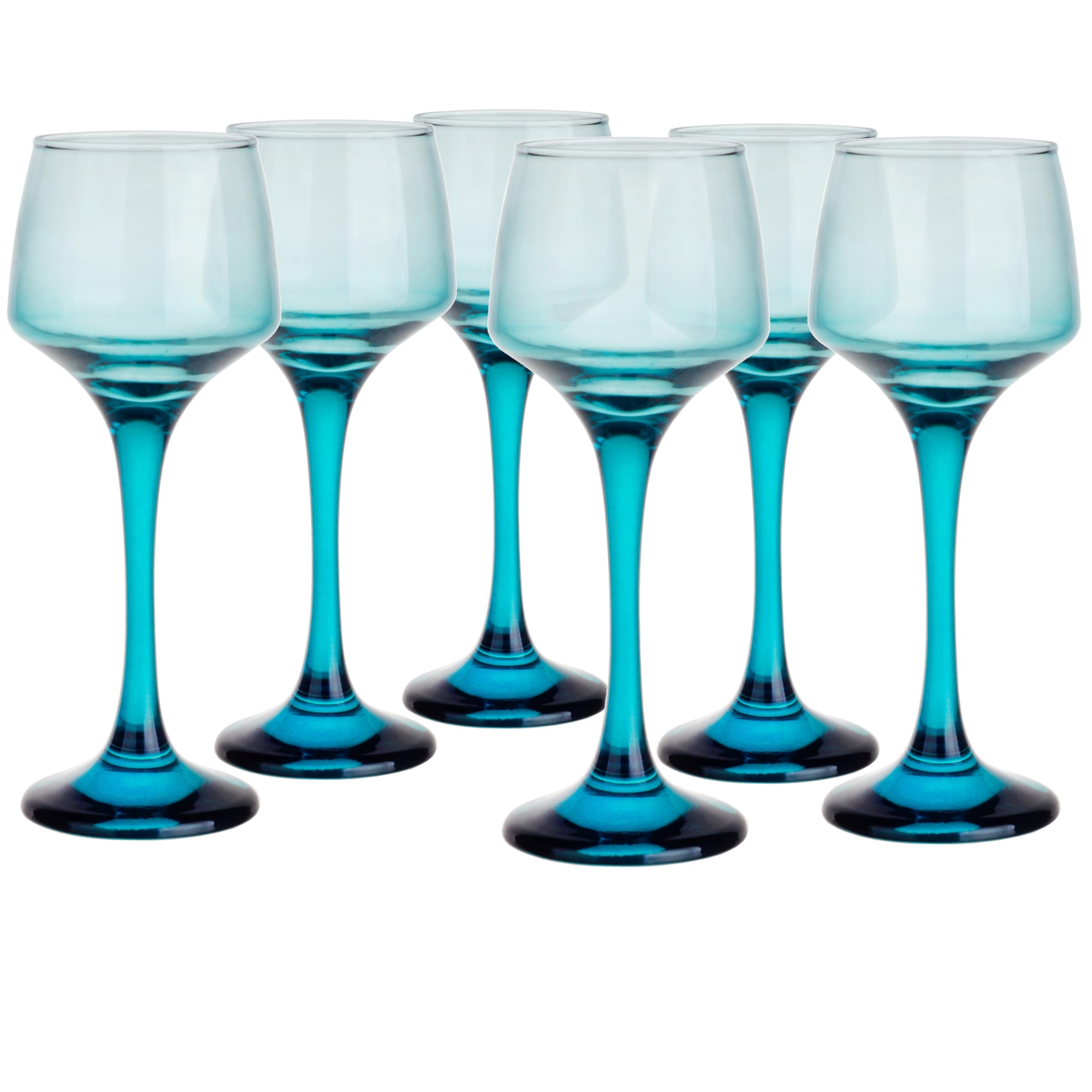 Verres à shot à rhum 75ml turquoise Krosno pour sublimer vos soirées et apéritifs