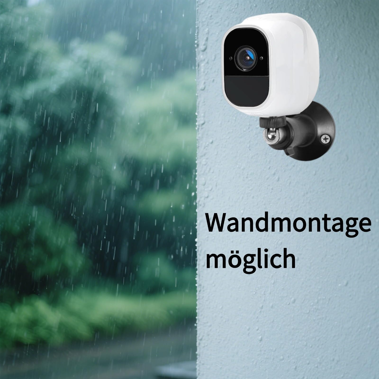 3 Stück Kamera Wandhalterung, Wandhalterung Kamera, Verstellbare Sicherheitskamera Halterung, 360 Degree Drehbar, Kompatibel mit Arlo Pro, Blink, CCTV, Schwarz