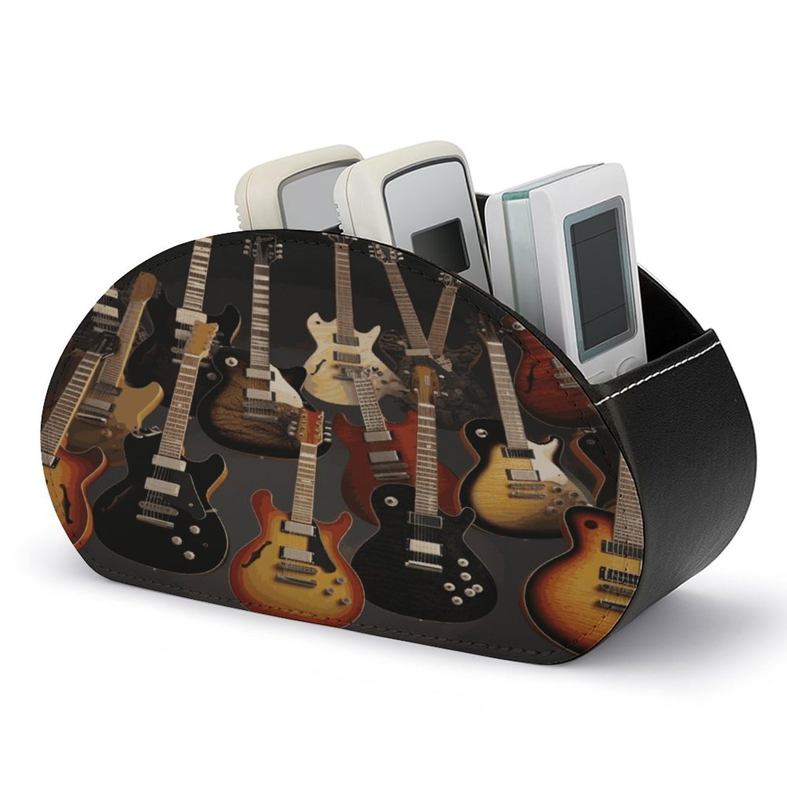 Btcowzrv Style Guitars Remote Control Holder With 5 Compartments