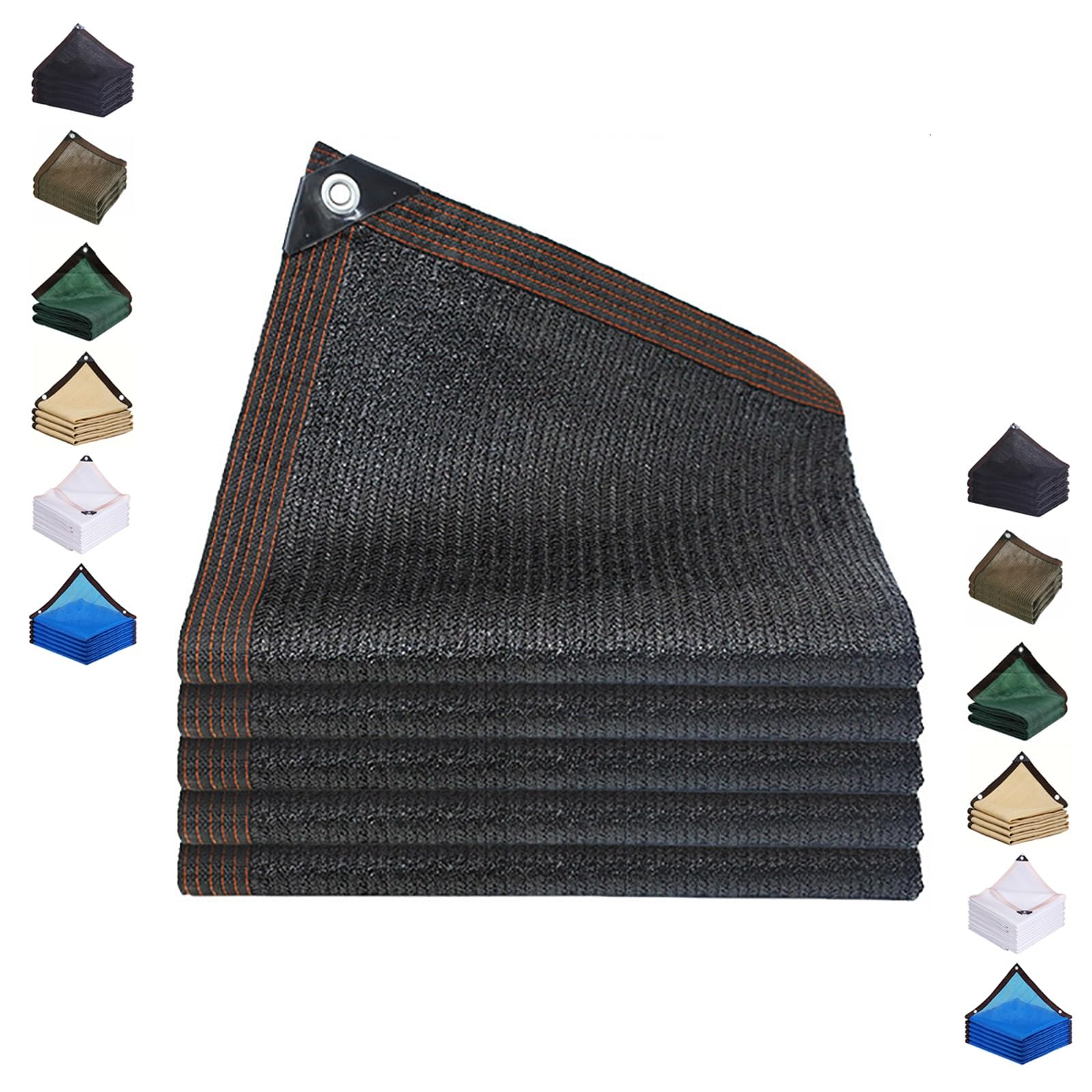 GLDYTVF 90% Shade Cloth - Black Shade Netting for Garden Patio & Pergola - Rectangle Canopy Tarp - 25x50ftCover - UV Protection Shade Sail