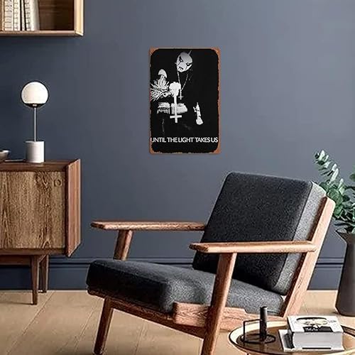 Miniatura 5 de Cartel de metal con texto en inglés "Until the Light Takes Us" (Until the Light Takes Us) de la película, cartel retro de 8 x 12 pulgadas