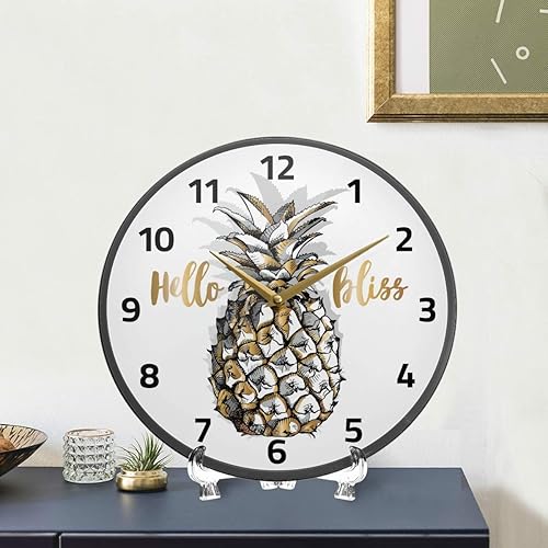 Miniatura 10 de ALAZA New York Brooklyn Bridge NYC - Reloj de pared con pilas, silencioso, sin tictac, para decoración de sala de estar, 12 pulgadas  9.5 pulgadas