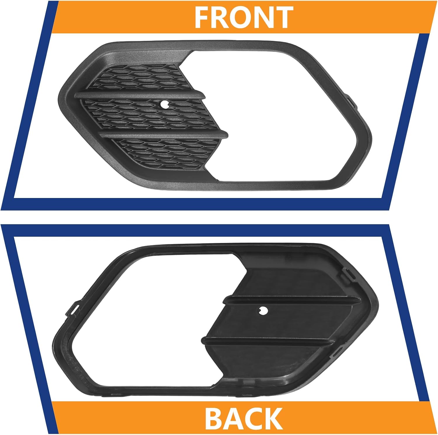 BXZ Driver Left Side Bumper Insert Fog Light Lamp Cover Bezel For Ford Escape 2017 2018 2019