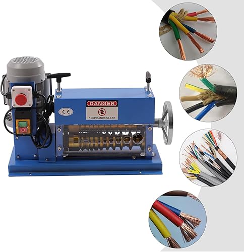 Miniatura 7 de Máquina peladora automática de cables de 0.06 a 1.5 pulgadas, máquina peladora de cables portátil con 11 canales, 10 cuchillas, herramienta de