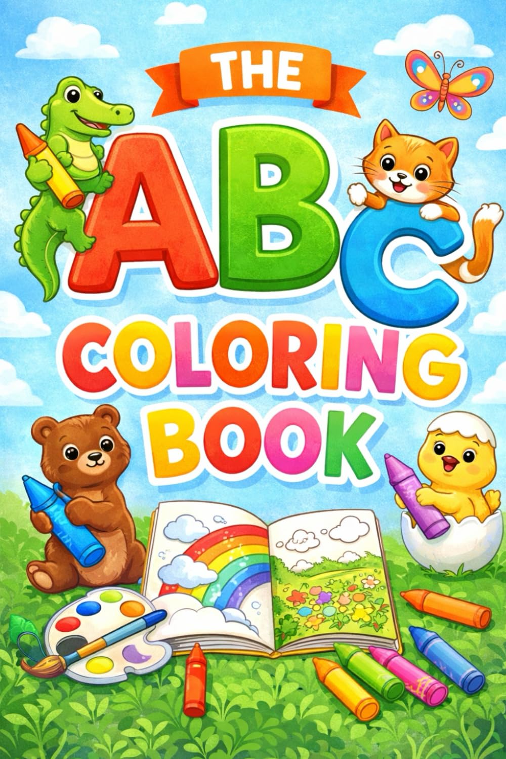 ABC Coloring Book for Kids: Fun, Easy and Educational Alphabet Coloring Pages for Toddlers and Preschoolers