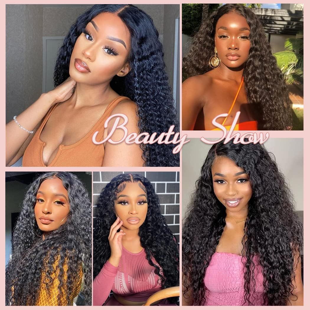 TOOCCI 10A Kinky Curly Hair 1 Bundle Brazilian Virgin Human Hair Bundles 100% Unprocessed Virgin Hair Single Bundles Water Wave Weave(20 inch) - Image 4