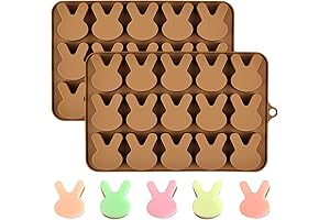 Easter Bunny Molds 2pcs Silicone Chocolate Mold