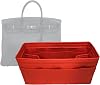 Zoomoni Premium Hermes Birkin 40 - Premium Felt Purse Handbag Handmade25 Colors Available Purse Organizer, Liner, Insert, Shaper Rose Red