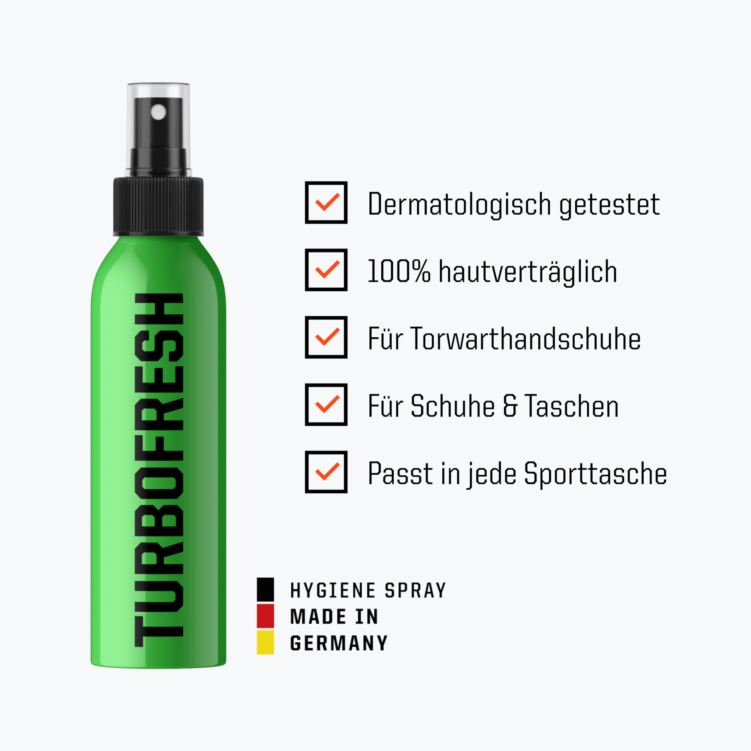 T1TAN TURBOCLEAN & TURBOFRESH Torwarthandschuh Reiniger, 200ml, Latex-Reinigung für maximalen Grip & Innenraum-Geruchsentferner gegen Bakterien, erhält Performance & langanhaltende Frische