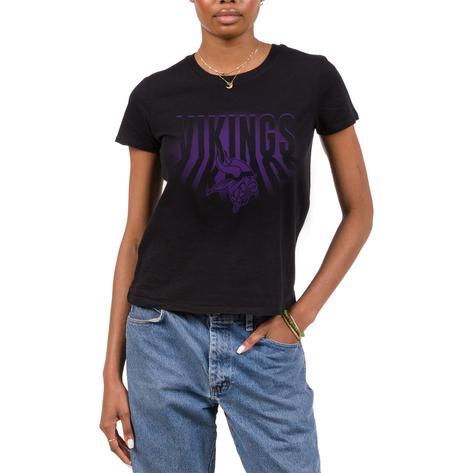 Junk Food Clothing x NFL - Minnesota Vikings - Team Spotlight - Women's Fan T-Shirt