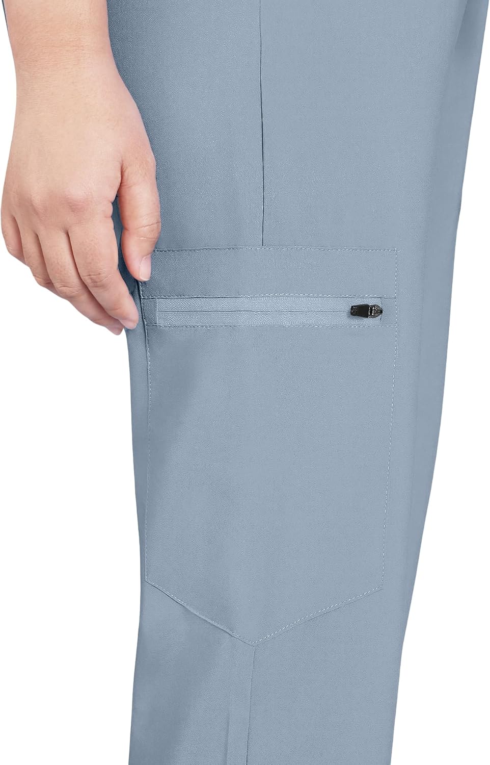 Scrubs for Women Medical Scrubs Set - V-Neck Top & Jogger Pants with 5 Pockets, Soft Stretch Woven fabric,Side splits - Image 6