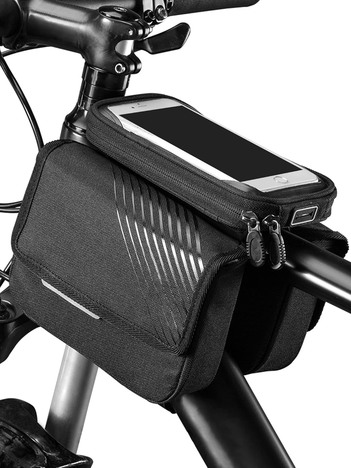 Borsa Telaio Bicicletta per Specialized Crave | Borsa Tubo Anteriore Impermeabile Touchscreen TPU Bici Telaio