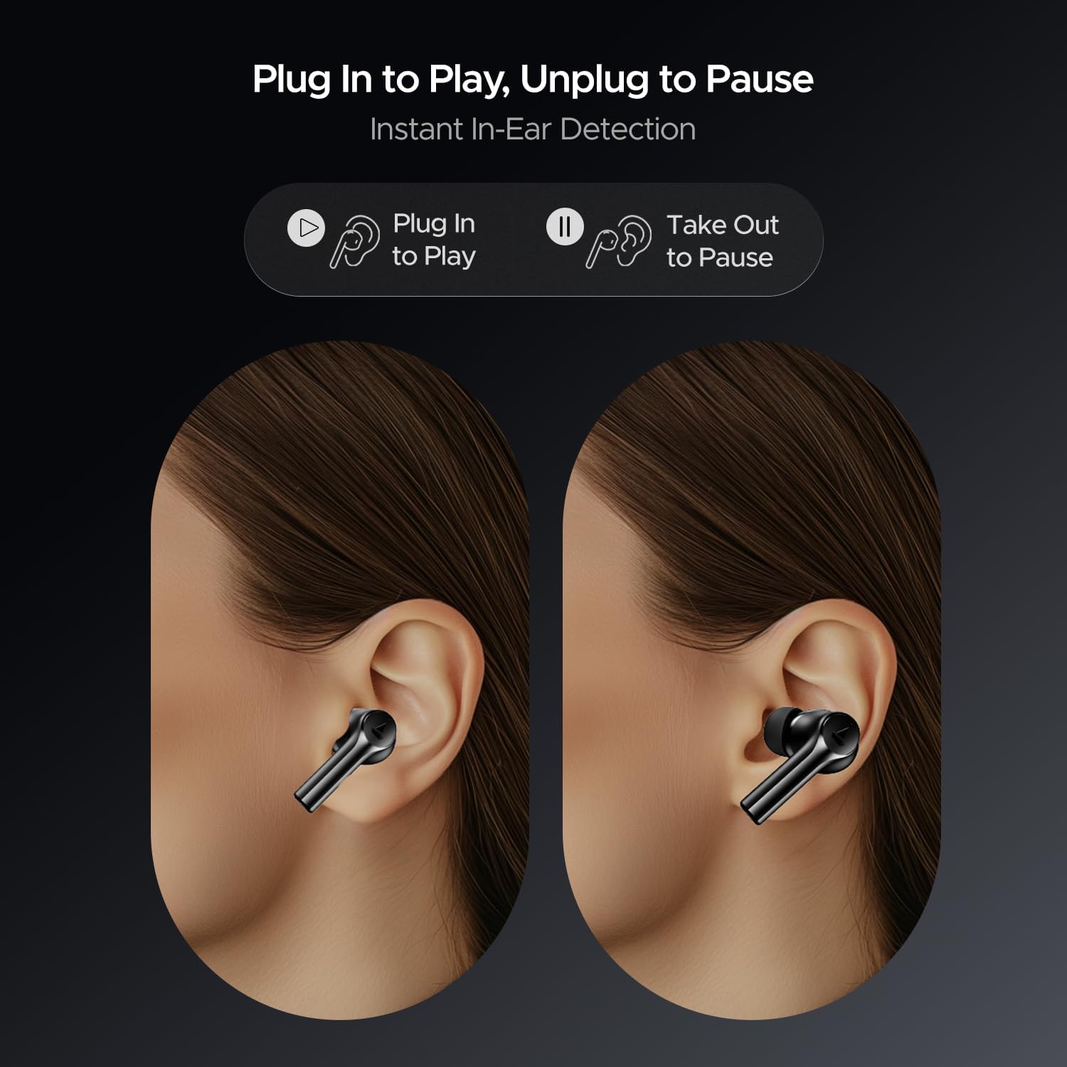 boAt Airdopes 300 TWS In-Ear Earphones with 4 Microphones AI-ENx™, Spatial Audio, 50 Hours Playtime, Multipoint Connection, ASAP™ Charging, Beast™ Mode, Hearing Aid App Support (Gunmetal Black)