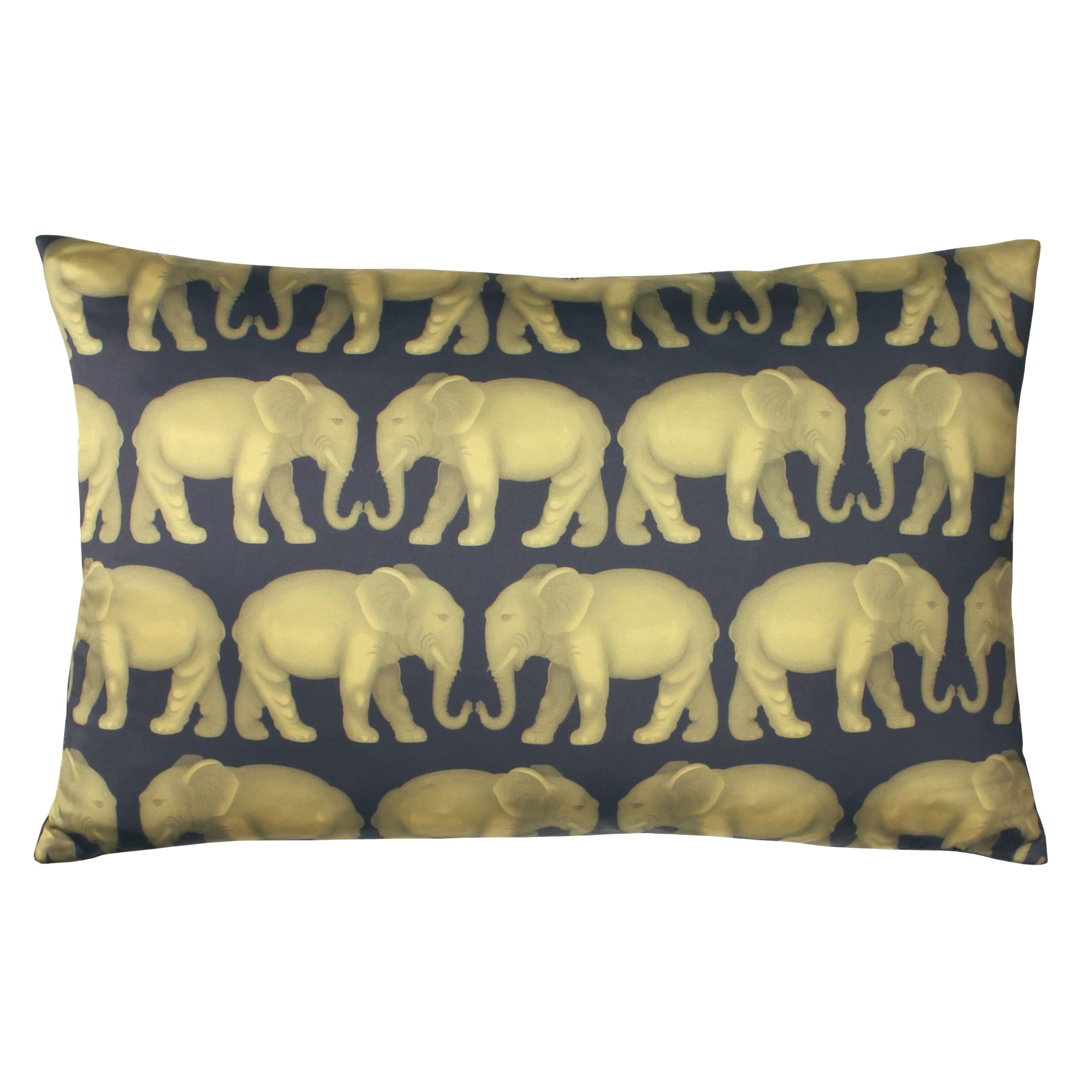 Paoletti Parade Feather Filled Cushion, Polyester, Navy