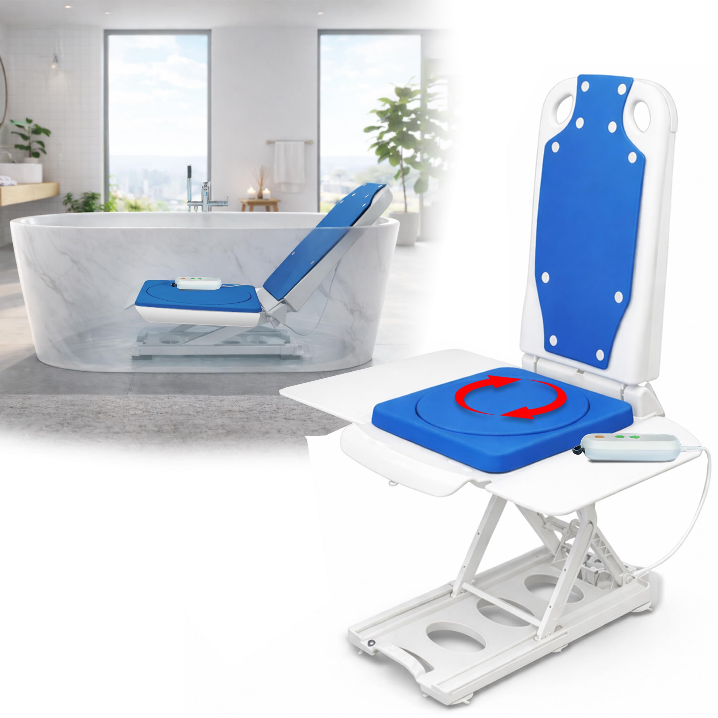 Platinum Health Tranquilo Premium Electric Bath Lift with Padded