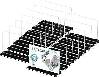 32 Pack Acrylic Sign Holder 6 x 4 Inch Clear Plastic Table Sign Table Menu Display Stand Double Sided T Shape Flyer Document Holder for Office Hotel Front Desk Restaurant Home Store Tabletop