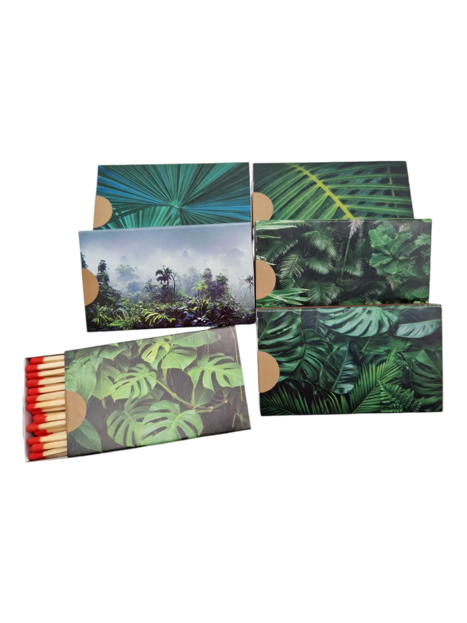 Allumettes longues Camino boîte XL de 500 pièces de 10 cm motif tropical