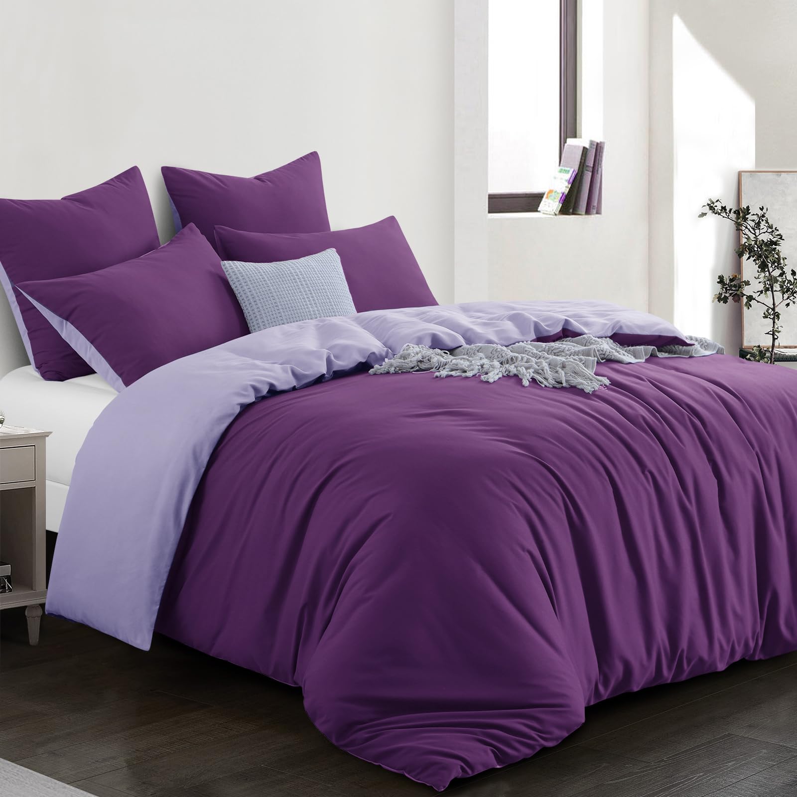 Aisbo Funda Nórdica 220x240 Reversible Violeta