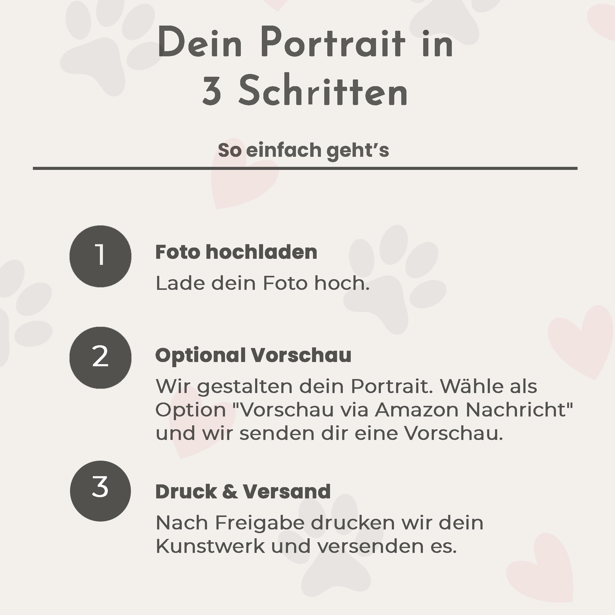 Generisch Dein Haustier als personalisiertes Portrait/Hund, Katze, Pferd, etc./ als Poster, Leinwand oder gerahmtes Bild/einzigartiges Geschenk (gerahmtes Bild, 40x60 cm)