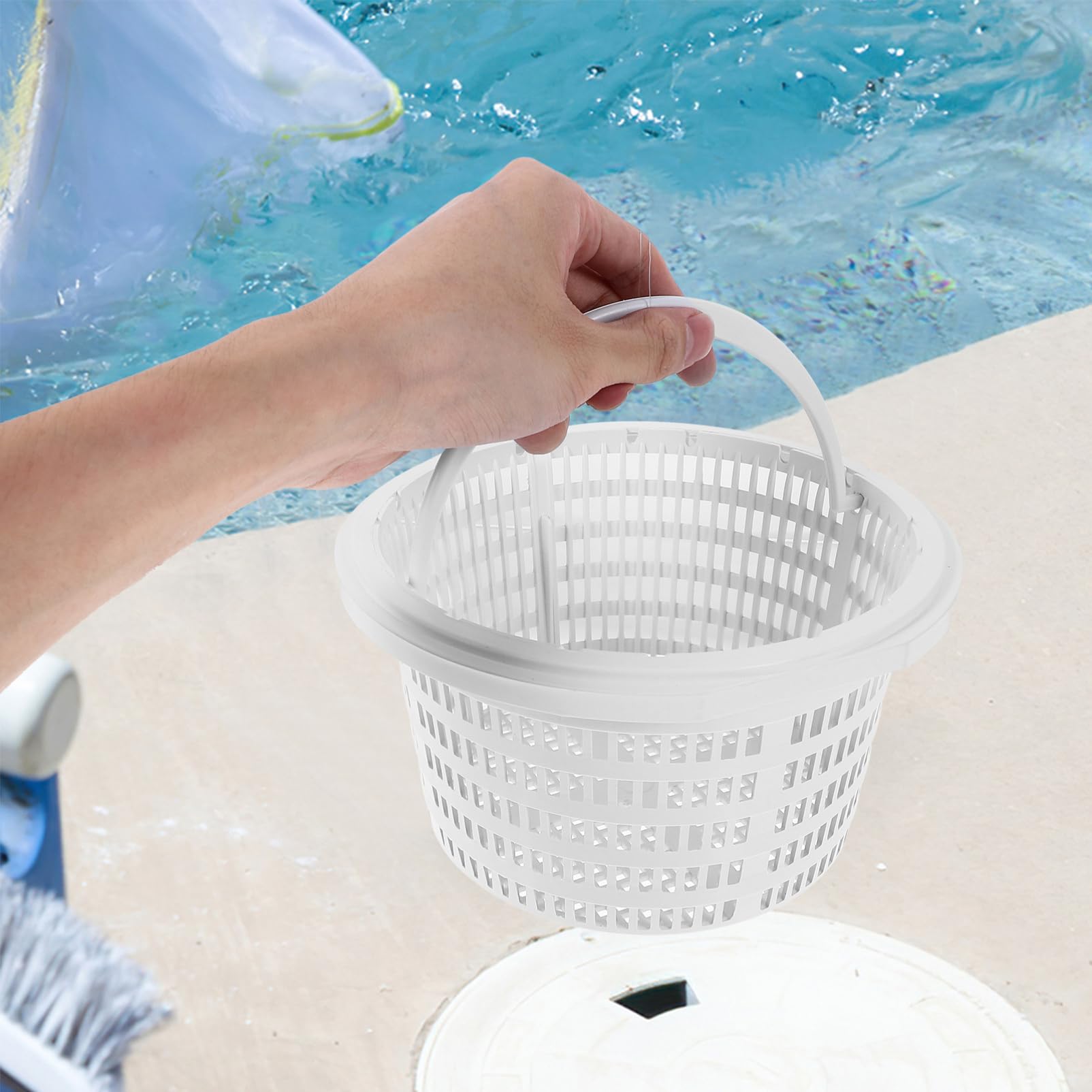 Toddmomy 4 Piezas Accesorios para Piscina cestas para Skimmer de Piscina Balde Limpiar Piscina filtros de Piscina Suministro de Filtro Cesta colador de Piscina el plastico