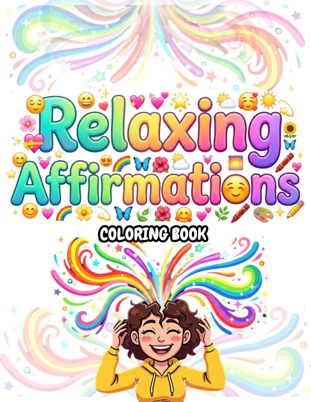 Relaxing Affirmations Coloring Book: Inspirational Quotes for Stress Relief and Relaxation