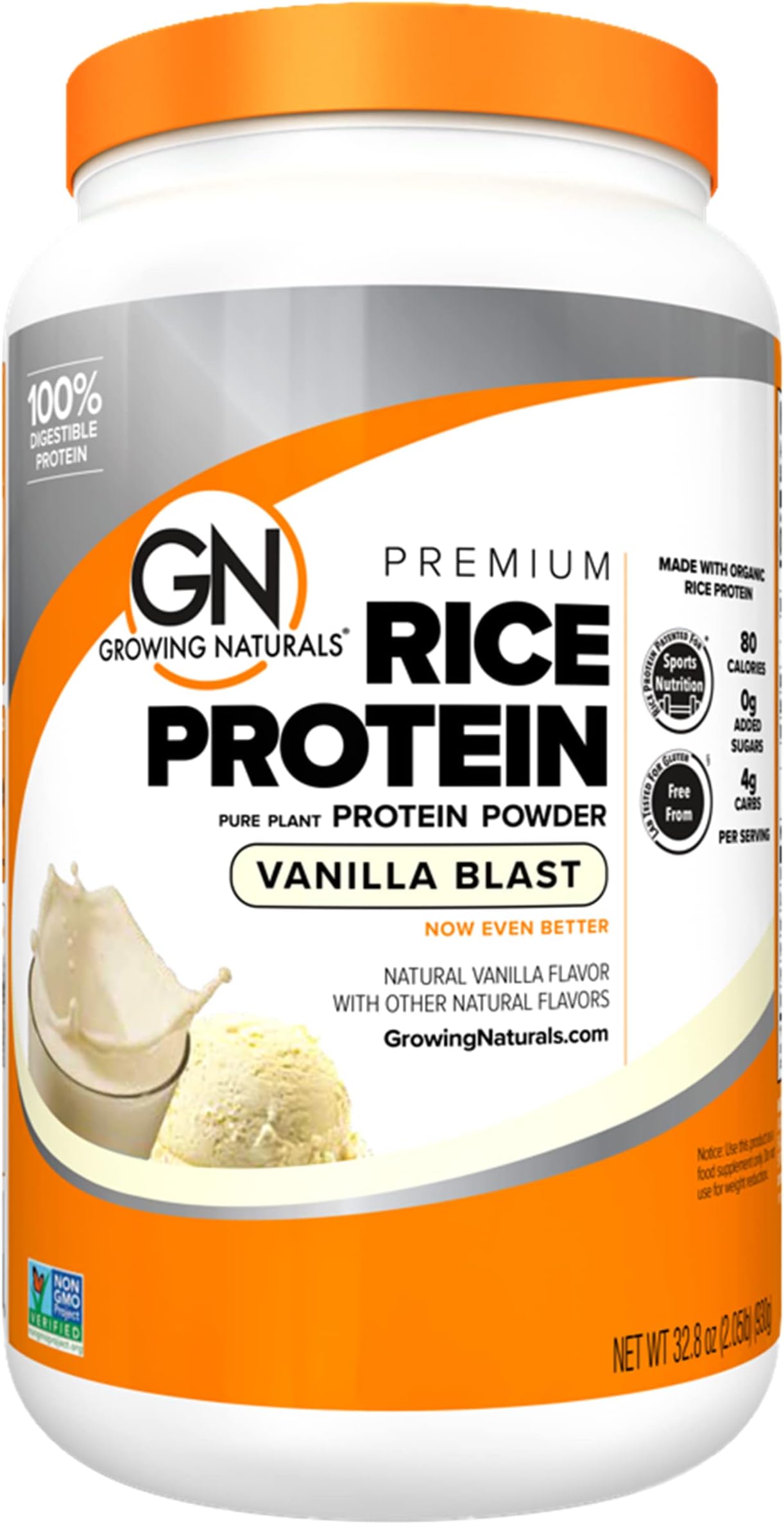 | Rice Protien (2 Pound (Pack of 1), Vanilla Blast)