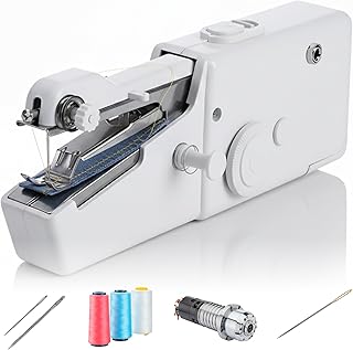 Compact Handheld Portable Mini Cordless Sewing Machine for Quick Fabric Repairs