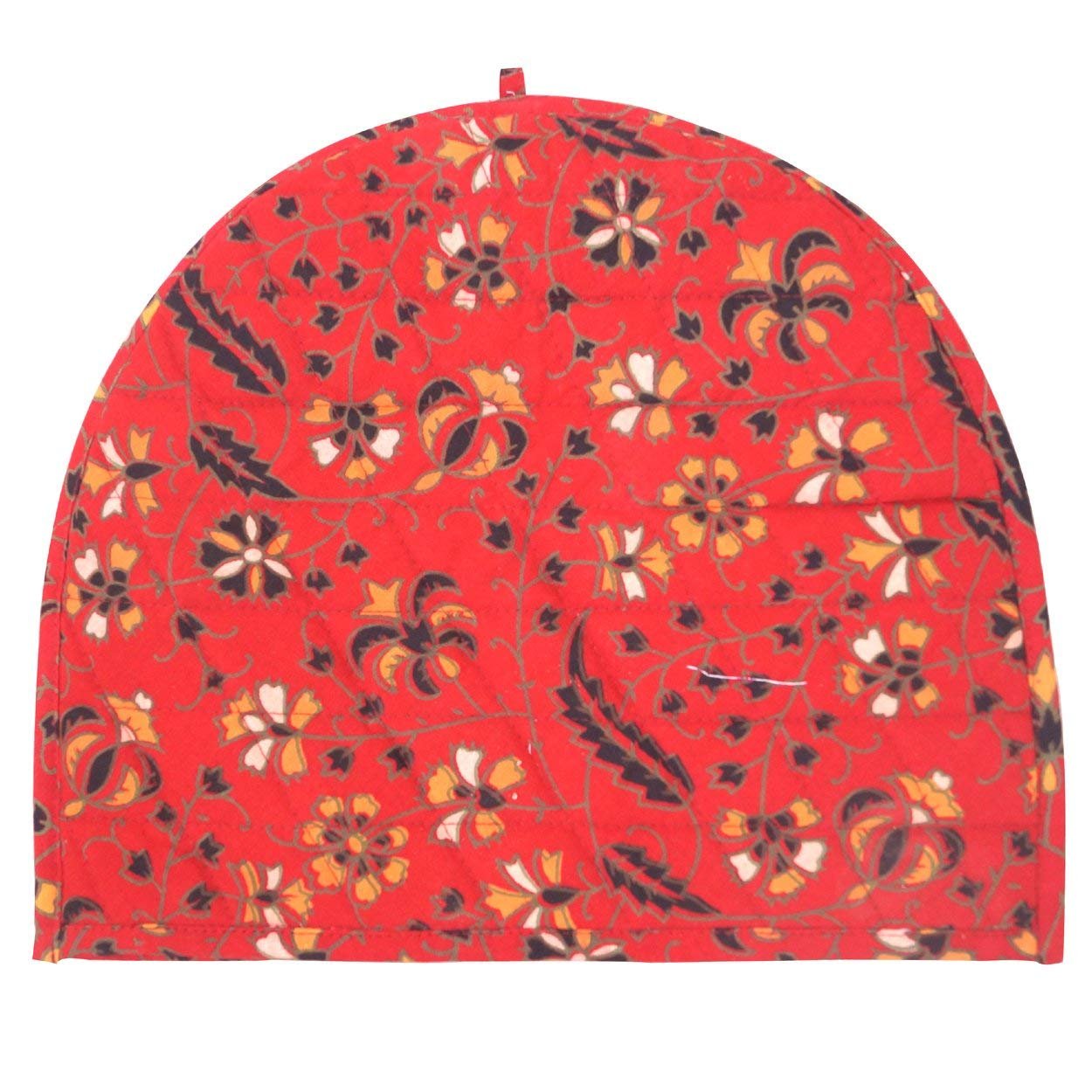 Indian Mandala Cotton Handmade Peacock Feather Printed Abstract Decorative Cotton Tea Cozy Creative Tea Cosy Tea Pot Cover Tea Cozy Traditional Tea Quilt Floral Warmer Tea Cozies 14x11 Inch