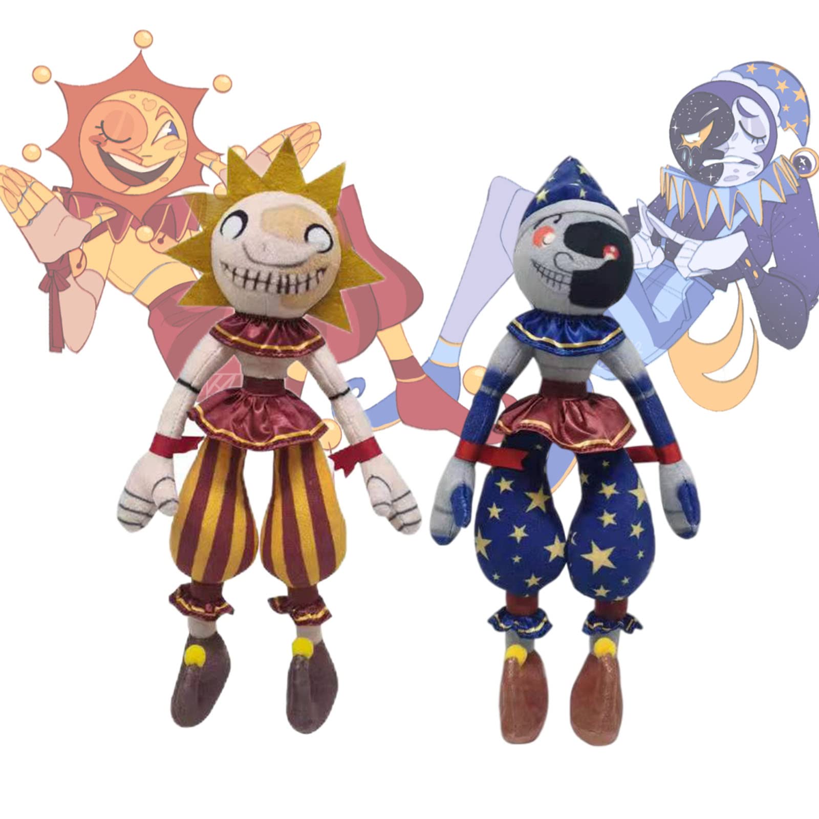 Buy FNAF Security Breach Sun and Moon Plushies 11" FNAF Clown Plush