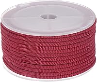 Vista 5 de HARFINGTON Cordón de cuentas de nailon de 0.118 in x 32.8 pies para hacer pulseras, color negro