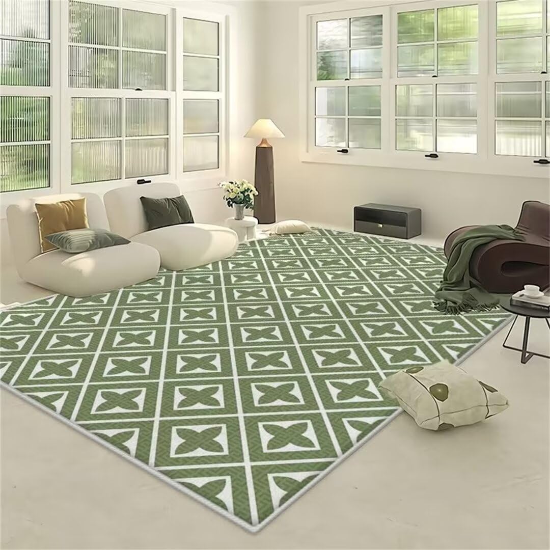 Plaid chien vert et tapis de maison pour un coin tranquille apaisant