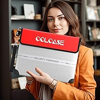 Vista 4 de Bolsa de documentos ignífuga con cerradura de 5200 con aislamiento térmico impermeable e ignífugo con cremallera, bolsa ignífuga