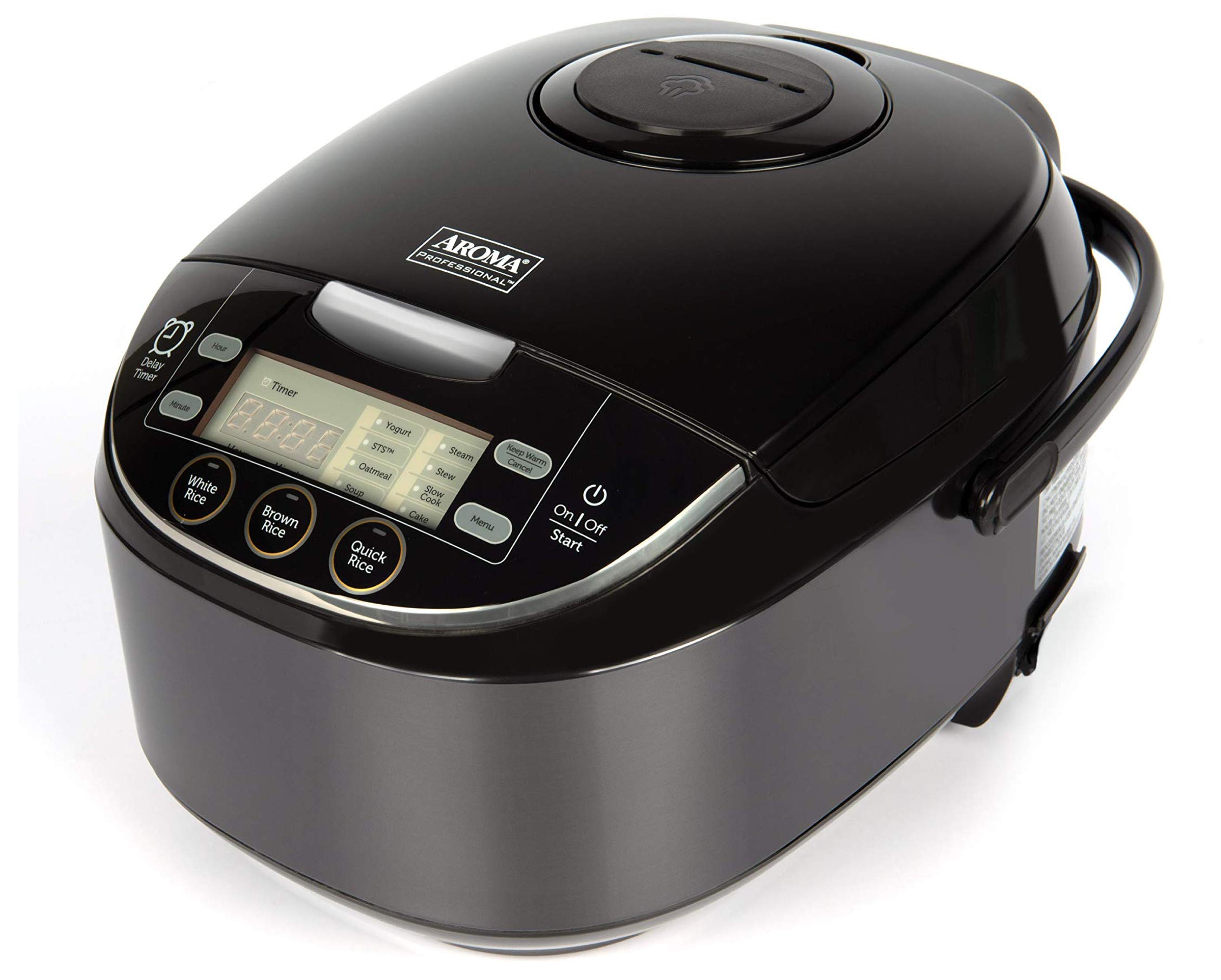 Amazon.com: Aroma Housewares ARC-6106AB Japanese Style, Multi, Rice Warmer,  Steamer, Saute-Then-Simmer, Cake Maker, Slow Cooker, 6-Cup Uncooked, Black:  Home & Kitchen