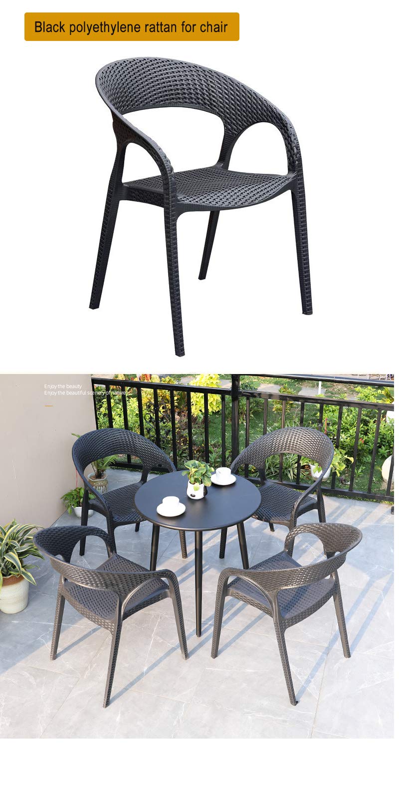 RNY 61 m Polyethylen-Kunststoff-Rattan-Reparaturmaterial für Strick- und Reparaturen von Rattan-Stuhltischen