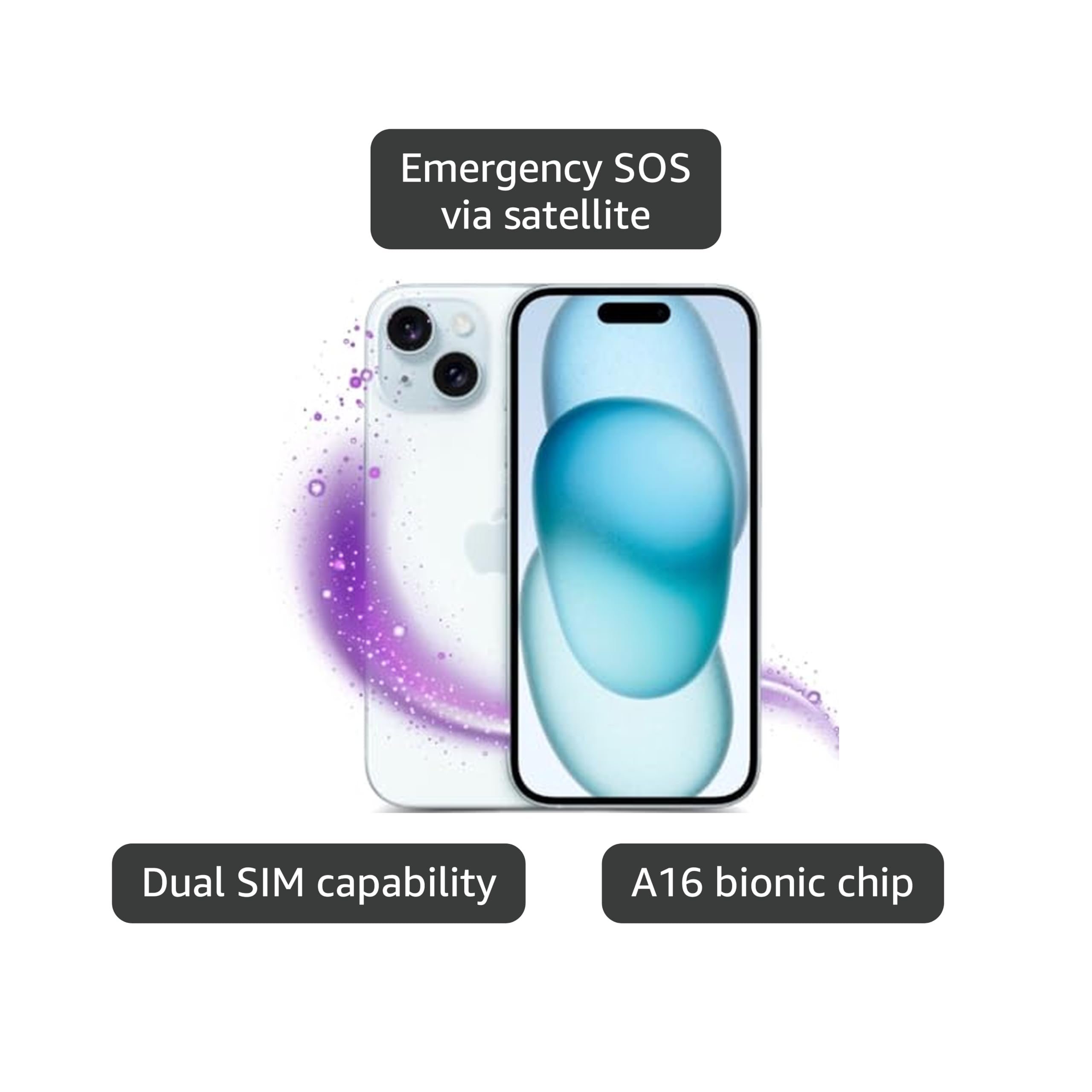 スマートフォン本体 Apple iPhone15 Blue 128GB 100% Refurbished iPhone 15 128GB - Blue (Unlocked) - Apple