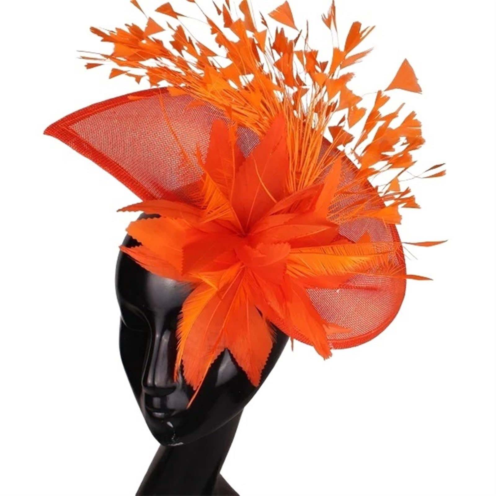 UALXPAO Wedding Hats Gorgeous Fascinator Hat With Clips Elegant Women Fancy Feathers Wedding Hats Bridal Hair Accessories Lady Millinery for Tea Party,Weddings(Color3)