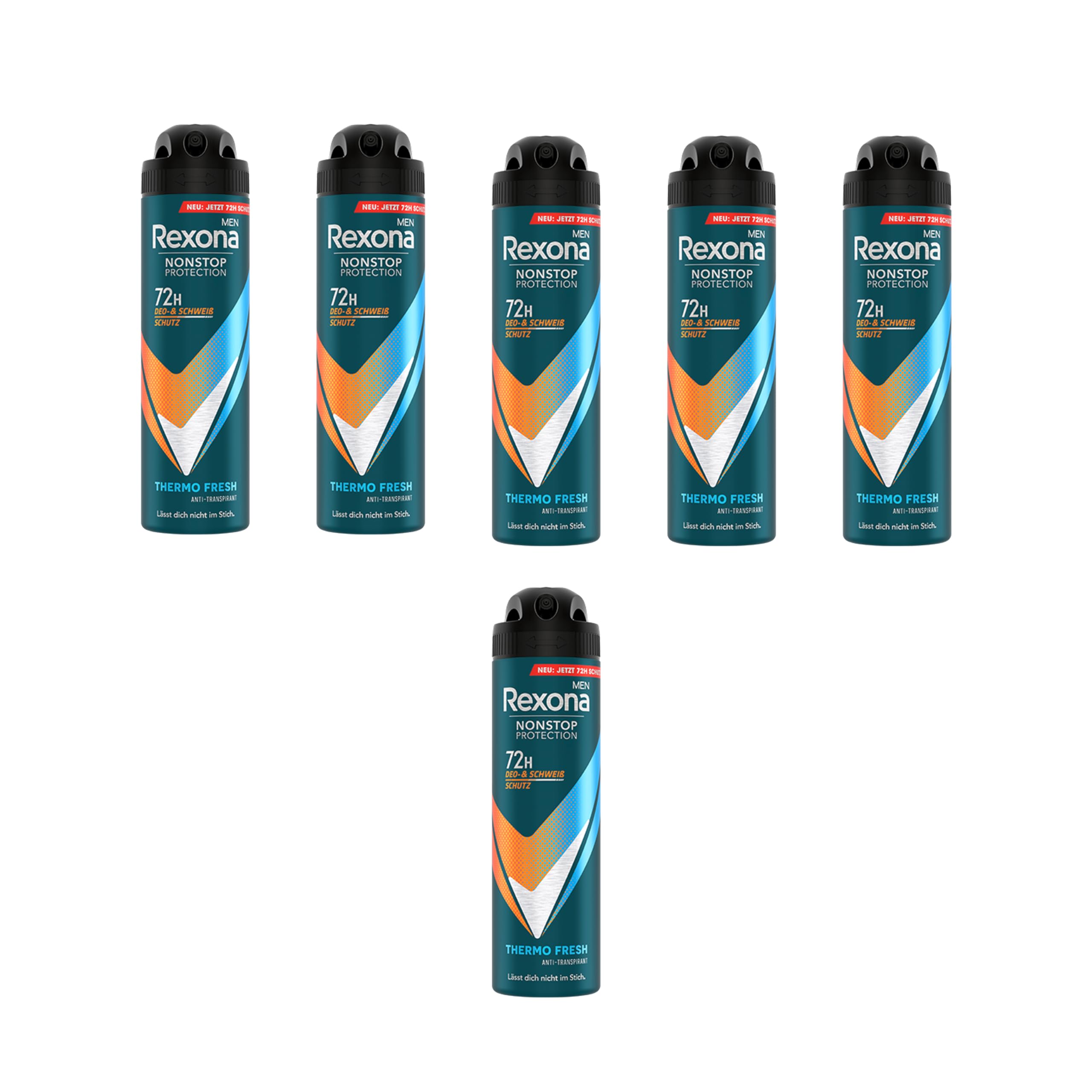 Rexona 6X Men Nonstop Protection Deospray Thermo Fresh Anti Transpirant Mit 72 Stunden Schutz Vor Schweiß Und Körpergeruch 150 Ml