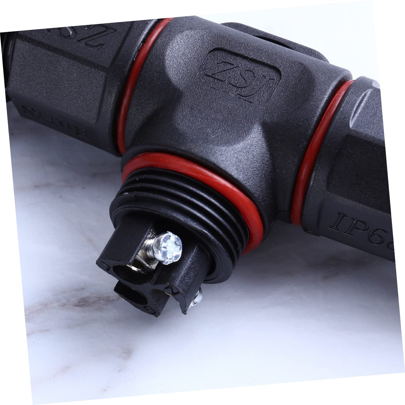 HOMSFOU 6 Piezas Conector De Cable Impermeable Conector De Cable a Prueba De Agua Conector De Luces Adaptador De De Cable Conector Eléctrico a Prueba De Agua Prensaestopas