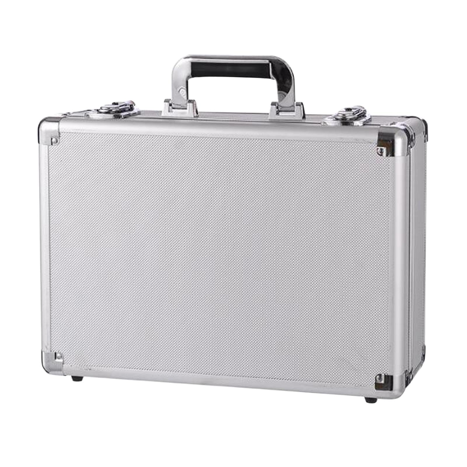 MYADDICTION Tool Storage Box Solid Musical Instruments with Zipper Aluminum Storage Case Silver-image-19