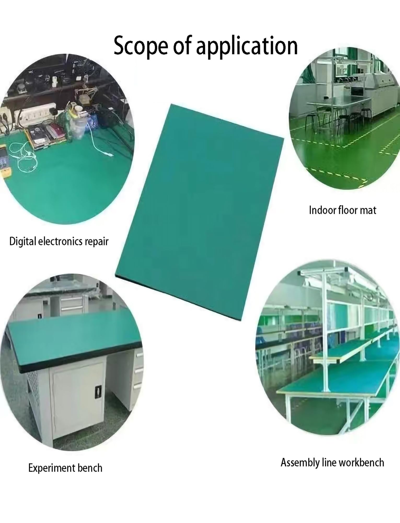 PVC-Lötmatten-Reparaturpad, ESD-Schutzmatte for Werkbänke, antistatische Erdungs-Schreibtischunterlage for Werkbänke for empfindliche elektronische Arbeiten(50x100cm/19.6x39.3in)