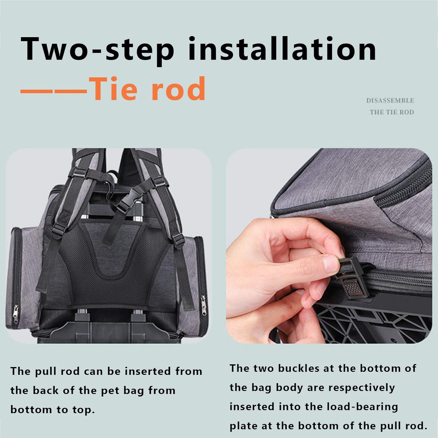 Pet Travel Carrier with Wheels, Pet Rolling Carrier Backpack for Dogs and Cats, Cat Luggage Bag, Includes 1 Cat Food Travel Box, 1 Cat Litter Box, 1 Water Bottle, 2 Collapsible Travel Dog Bowls