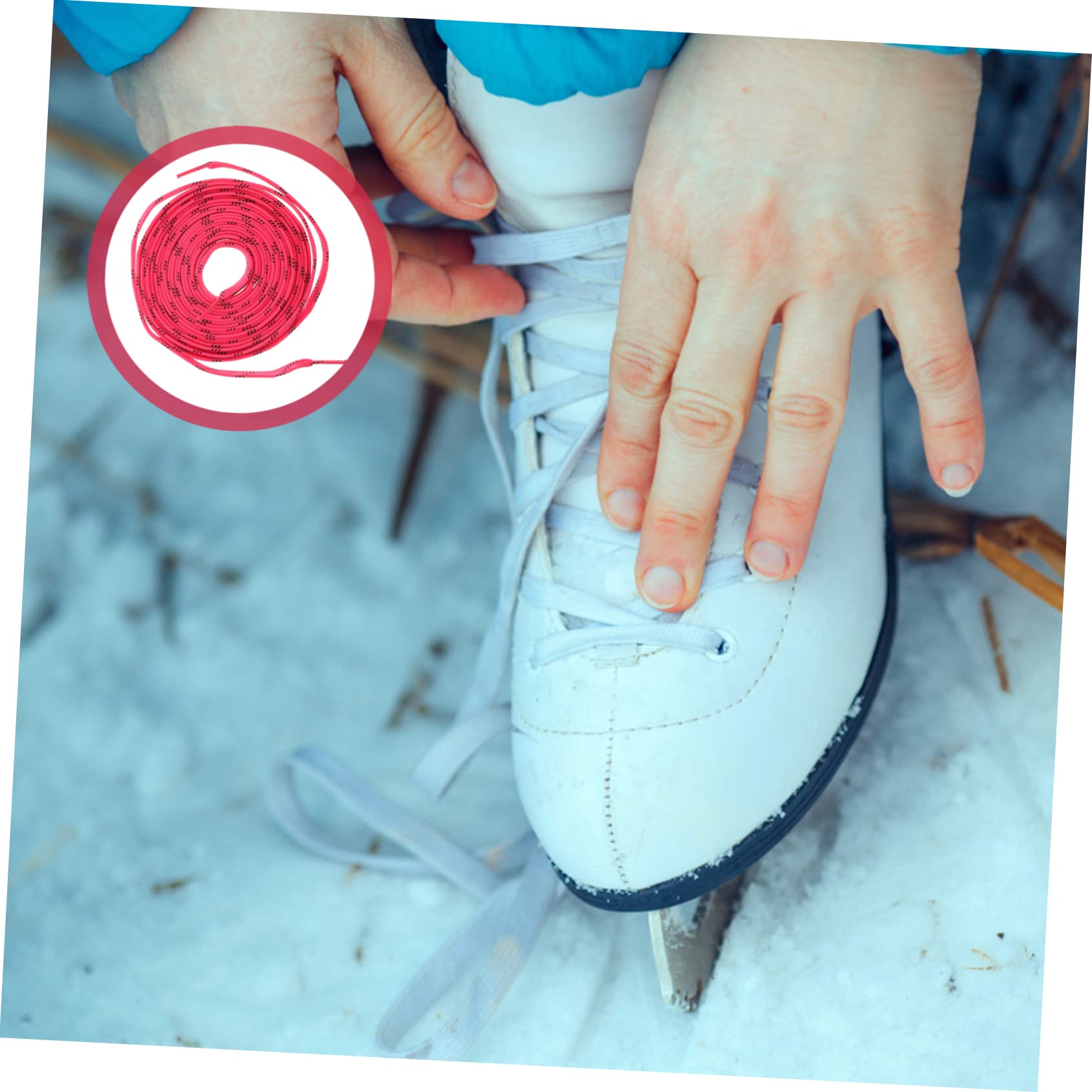 Beavorty Shoe Laces for Roller Skates Waxed Laces Ice Skates Shoelaces Polyester Shoelace